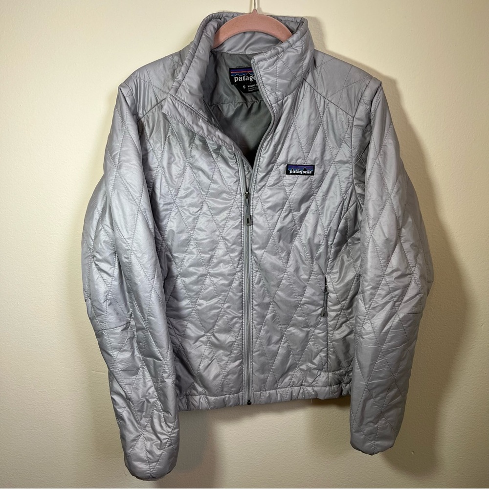 Patagonia Nano Puff Jacket Silver Size Small